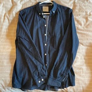 Minimum Navy Dress Shirt